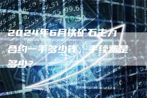 2024年6月铁矿石主力合约一手多少钱，手续费是多少？