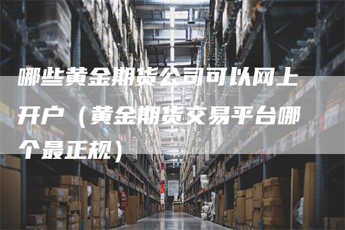 哪些黄金期货公司可以网上开户（黄金期货交易平台哪个最正规）