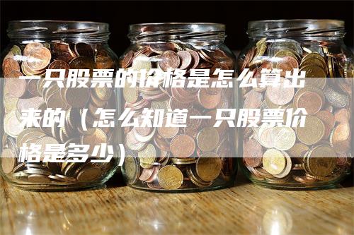 一只股票的价格是怎么算出来的（怎么知道一只股票价格是多少）