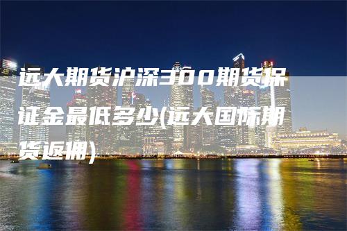 远大期货沪深300期货保证金最低多少(远大国际期货返佣)