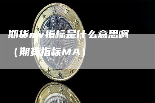 期货mv指标是什么意思啊（期货指标MA）